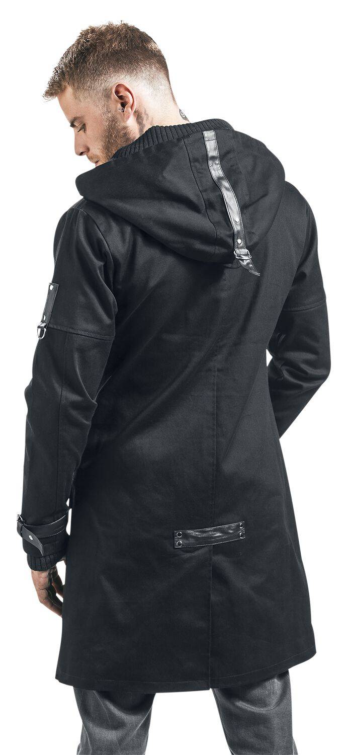 EMP "Eclusion Coat" Mantel Schwarz Von Vixxsin
