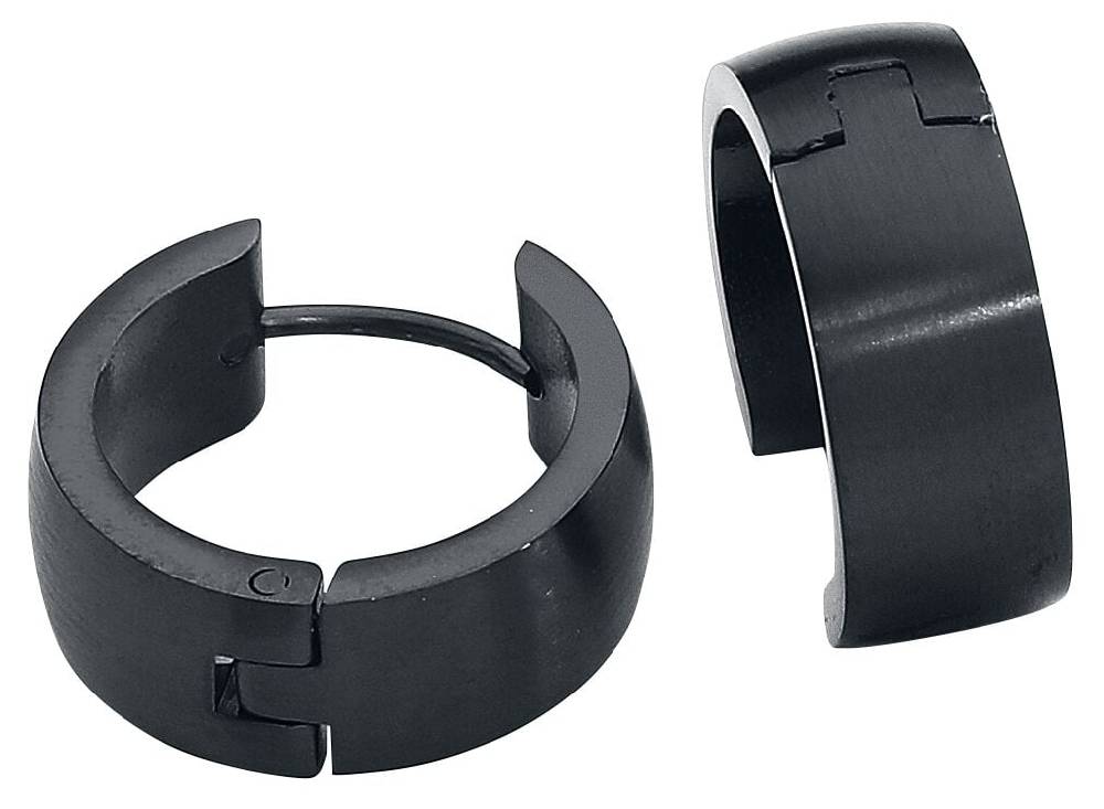 EMP "Edelstahl Creolen" Ohrring schwarz von etNox
