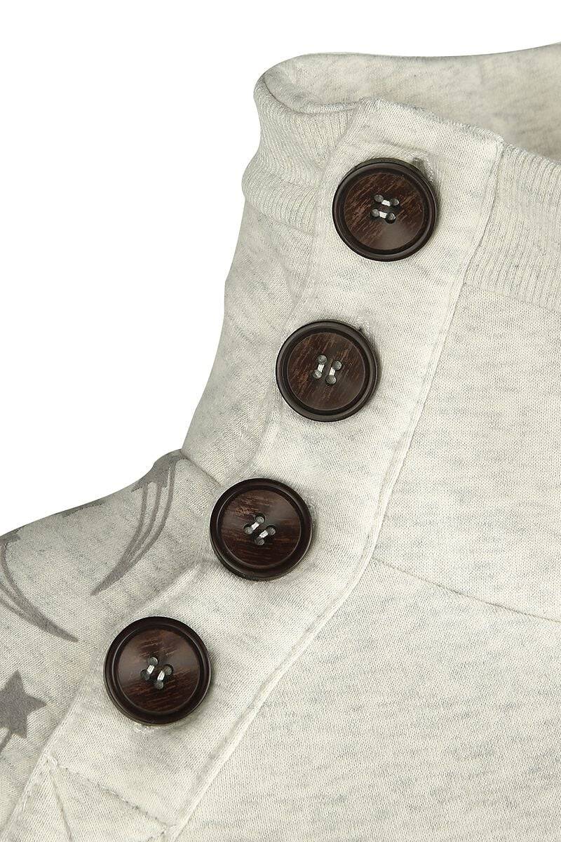 EMP "Elise" Sweatshirt Grau Meliert Von Forplay