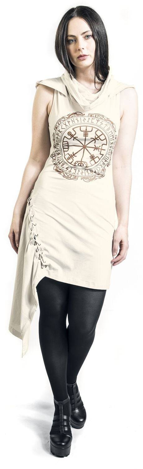 EMP "Emerie Dress" Kurzes Kleid Beige Von Vixxsin