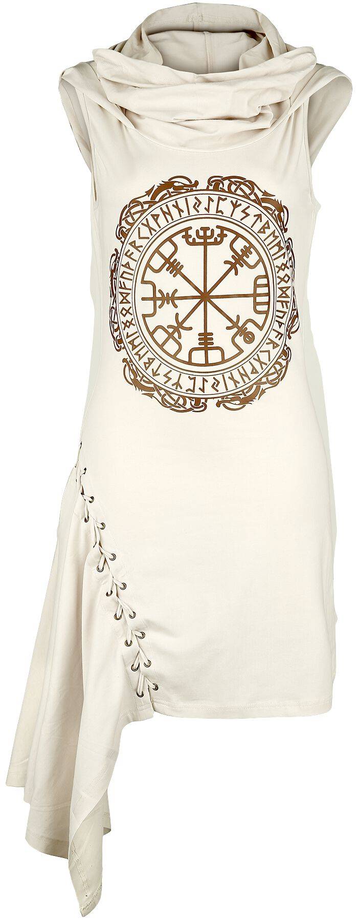 EMP "Emerie Dress" Kurzes Kleid beige von Vixxsin