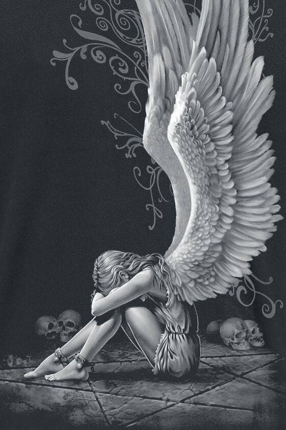 EMP "Enslaved Angel" T-Shirt Schwarz Von Spiral