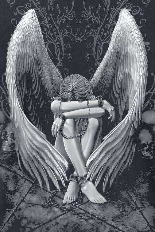 EMP "Enslaved Angel" T-Shirt Schwarz Von Spiral