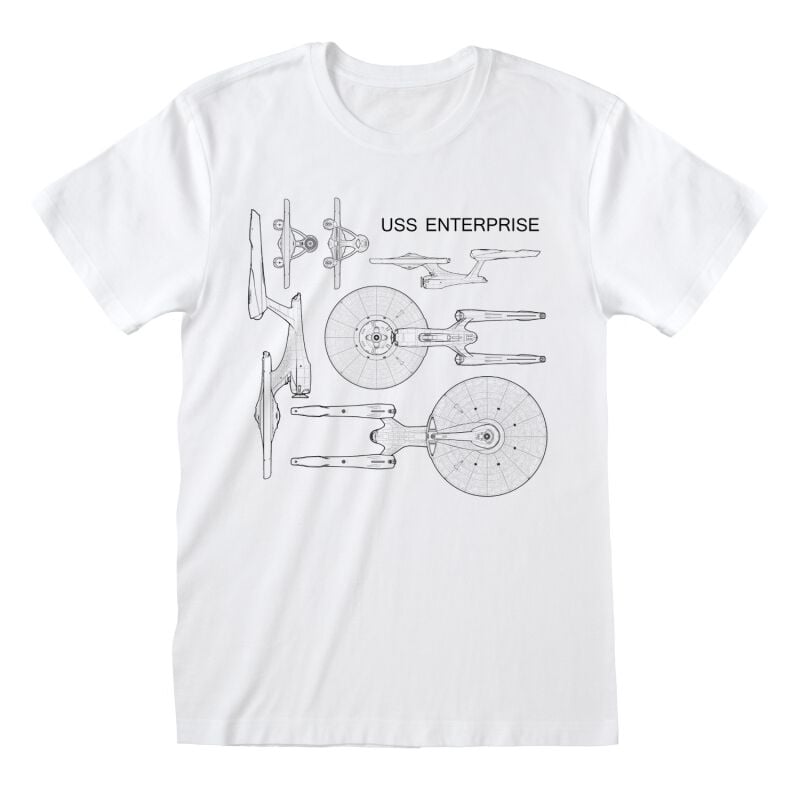 EMP "Enterprise Specs" T-Shirt weiß von Star Trek