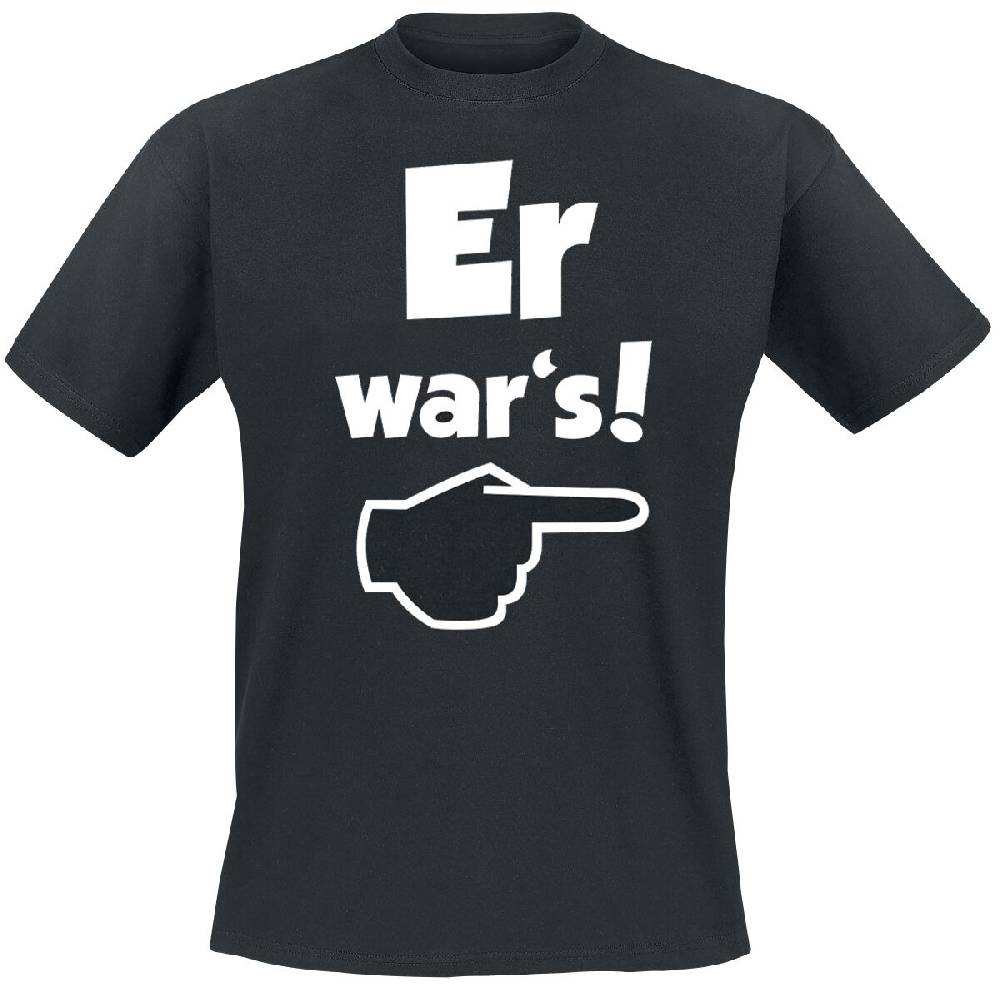 EMP "Er war's!" T-Shirt schwarz von Sprüche