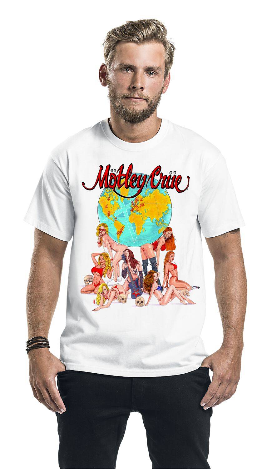 EMP "Europe" T-Shirt Weiß Von Mötley Crüe