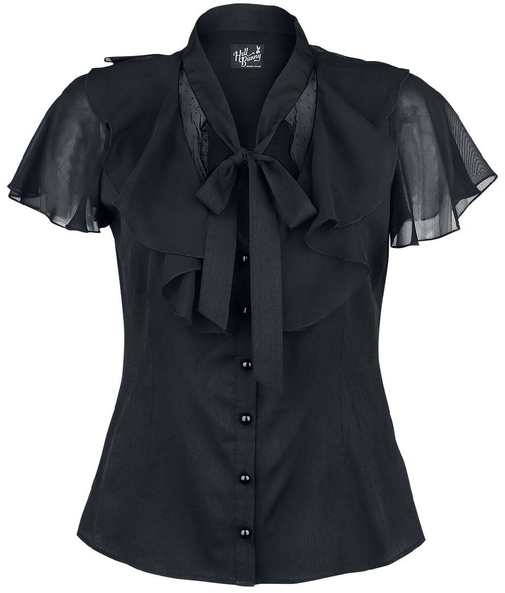 EMP "Evanora Blouse" Bluse schwarz von Hell Bunny