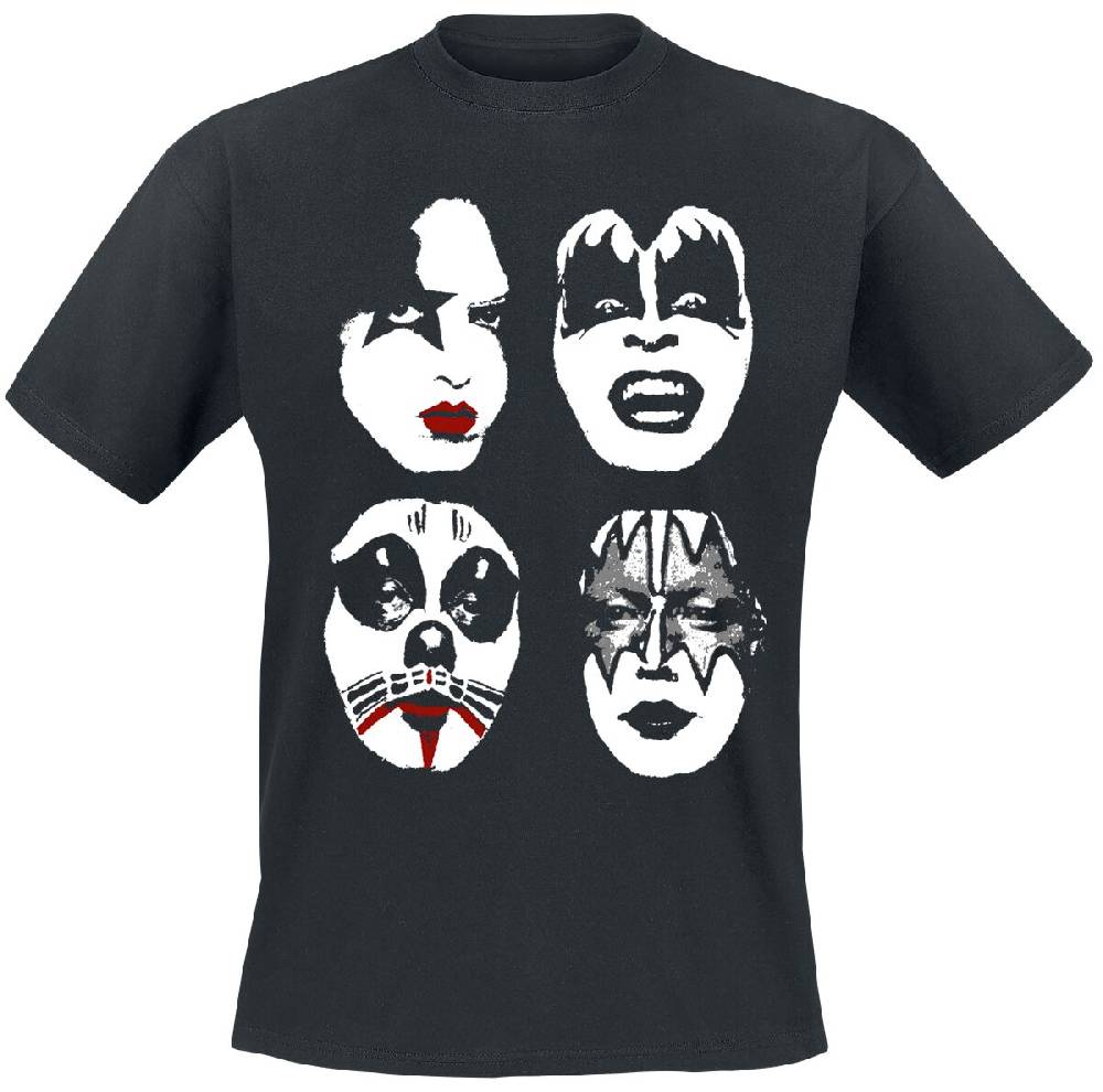 EMP "Faces" T-Shirt schwarz von Kiss