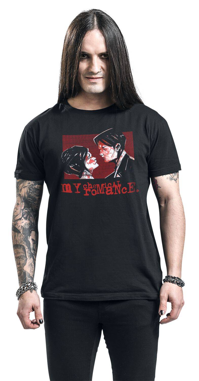 EMP "Faces" T-Shirt Schwarz Von My Chemical Romance