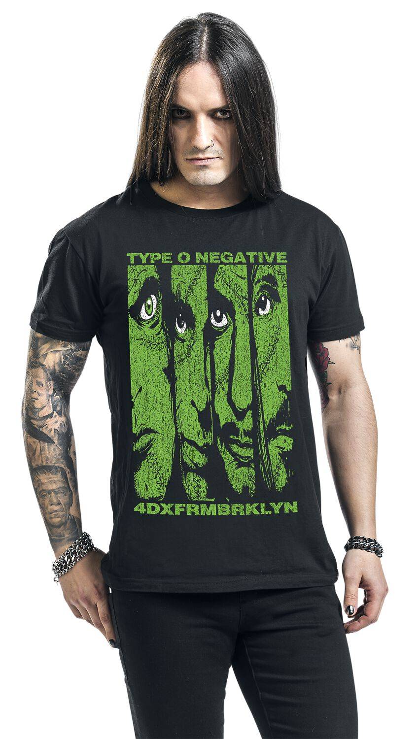 EMP "Faces" T-Shirt Schwarz Von Type O Negative