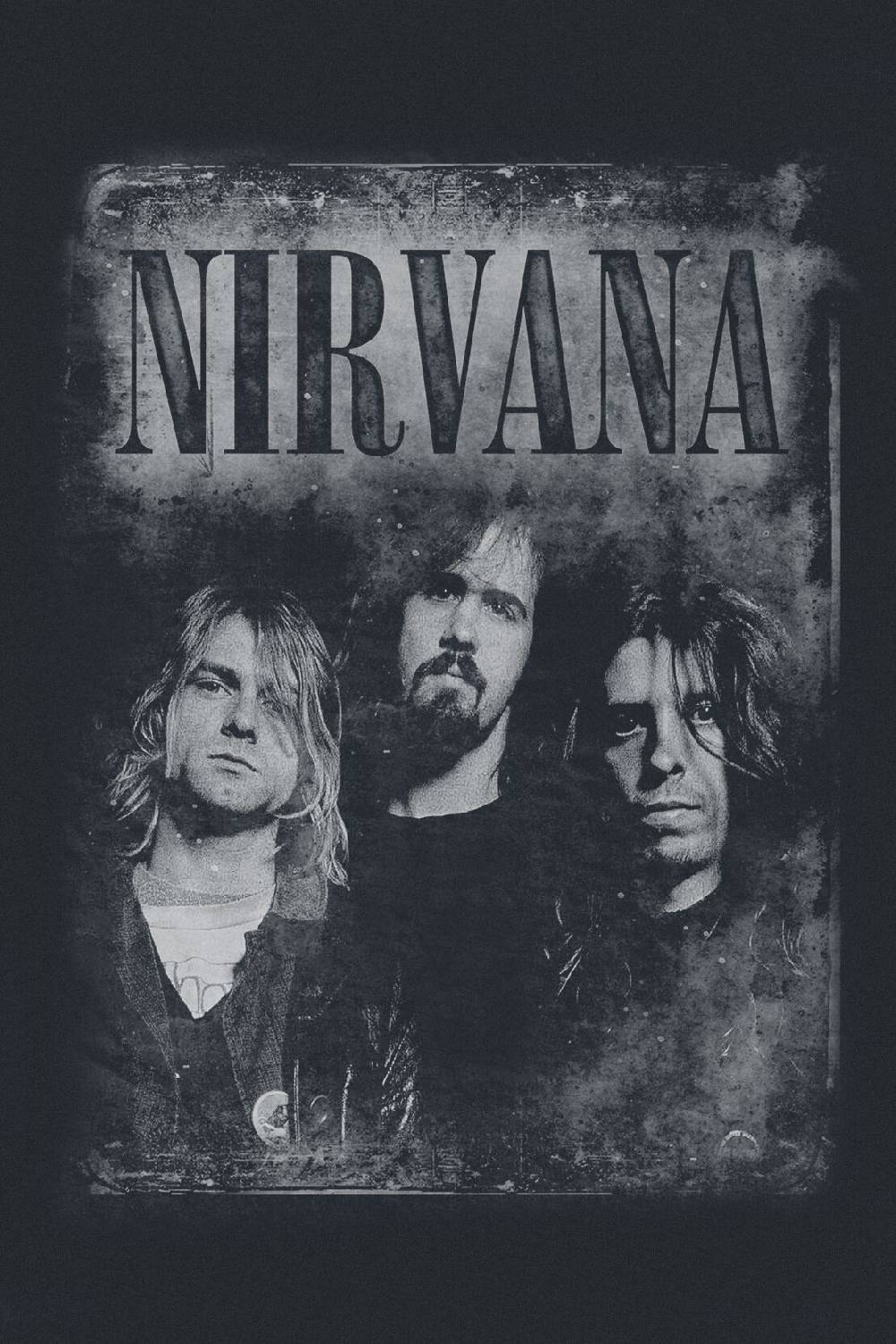 EMP "Faded Faces" T-Shirt Schwarz Von Nirvana