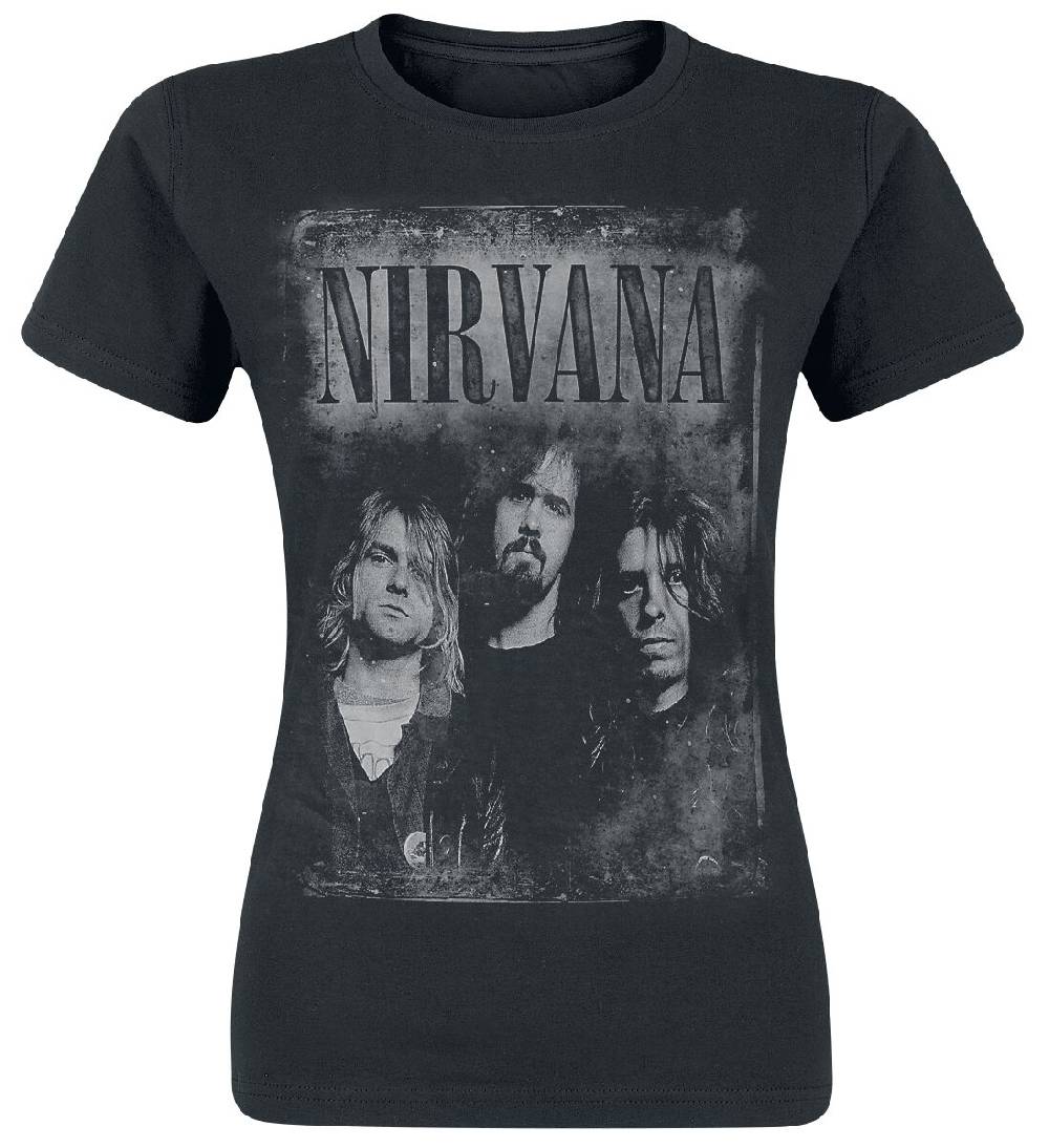EMP "Faded Faces" T-Shirt schwarz von Nirvana