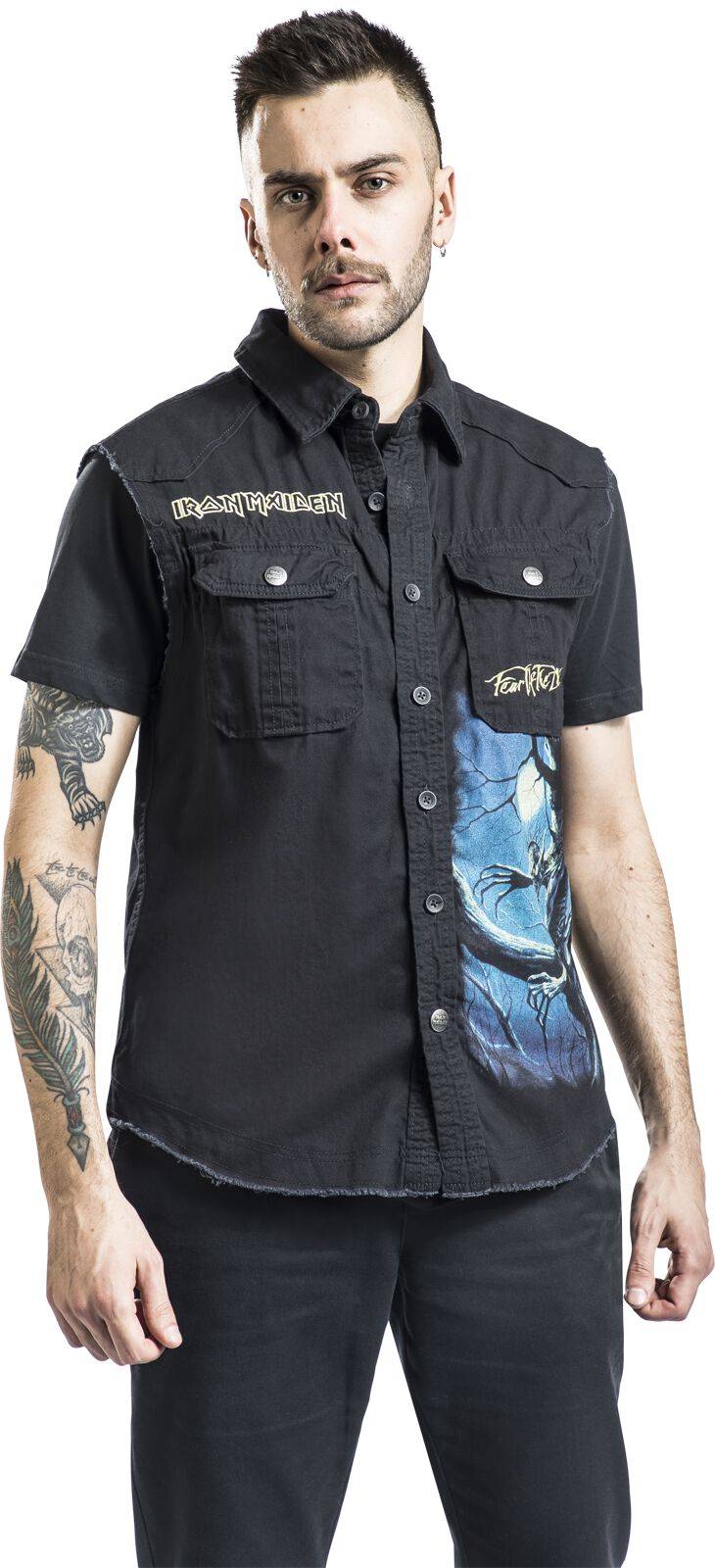 EMP "Fear Of The Dark" Weste Schwarz Von Iron Maiden