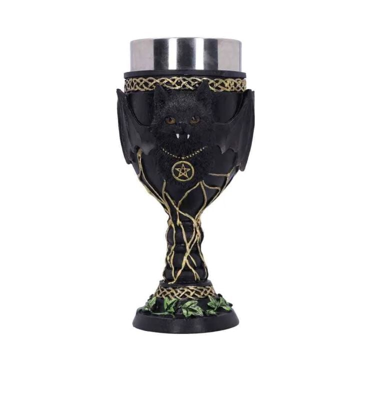EMP "Feline Fang Goblet" Kelch Von Nemesis Now