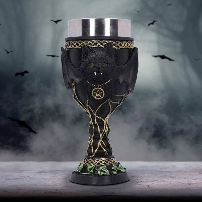 EMP "Feline Fang Goblet" Kelch Von Nemesis Now