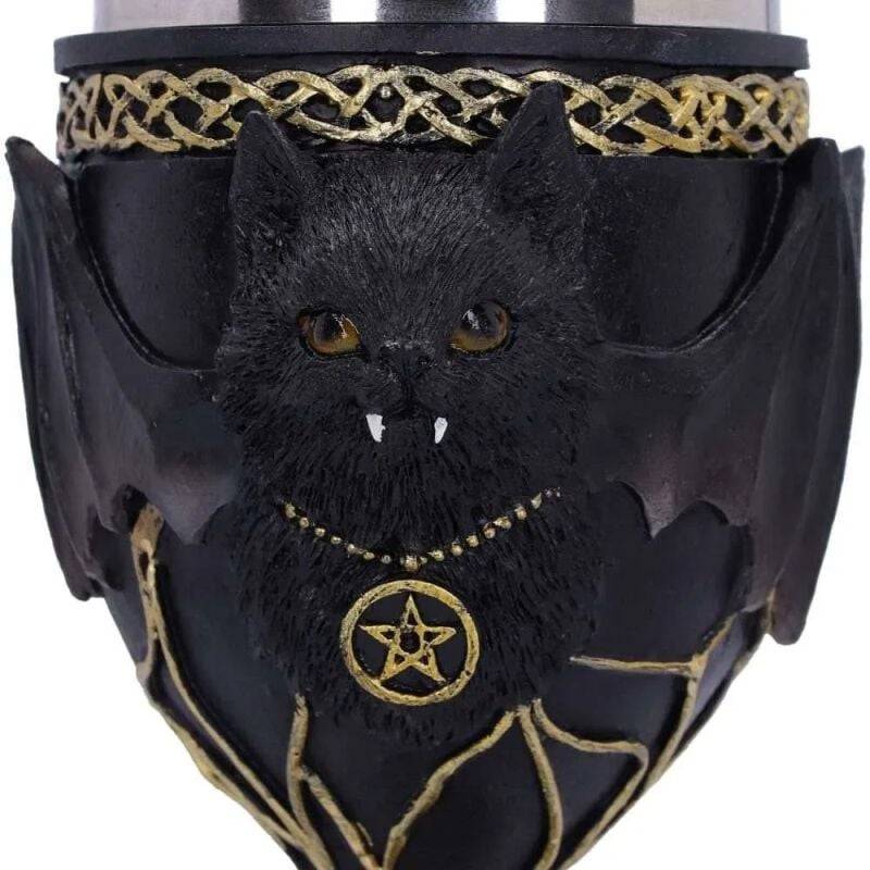 EMP "Feline Fang Goblet" Kelch Von Nemesis Now