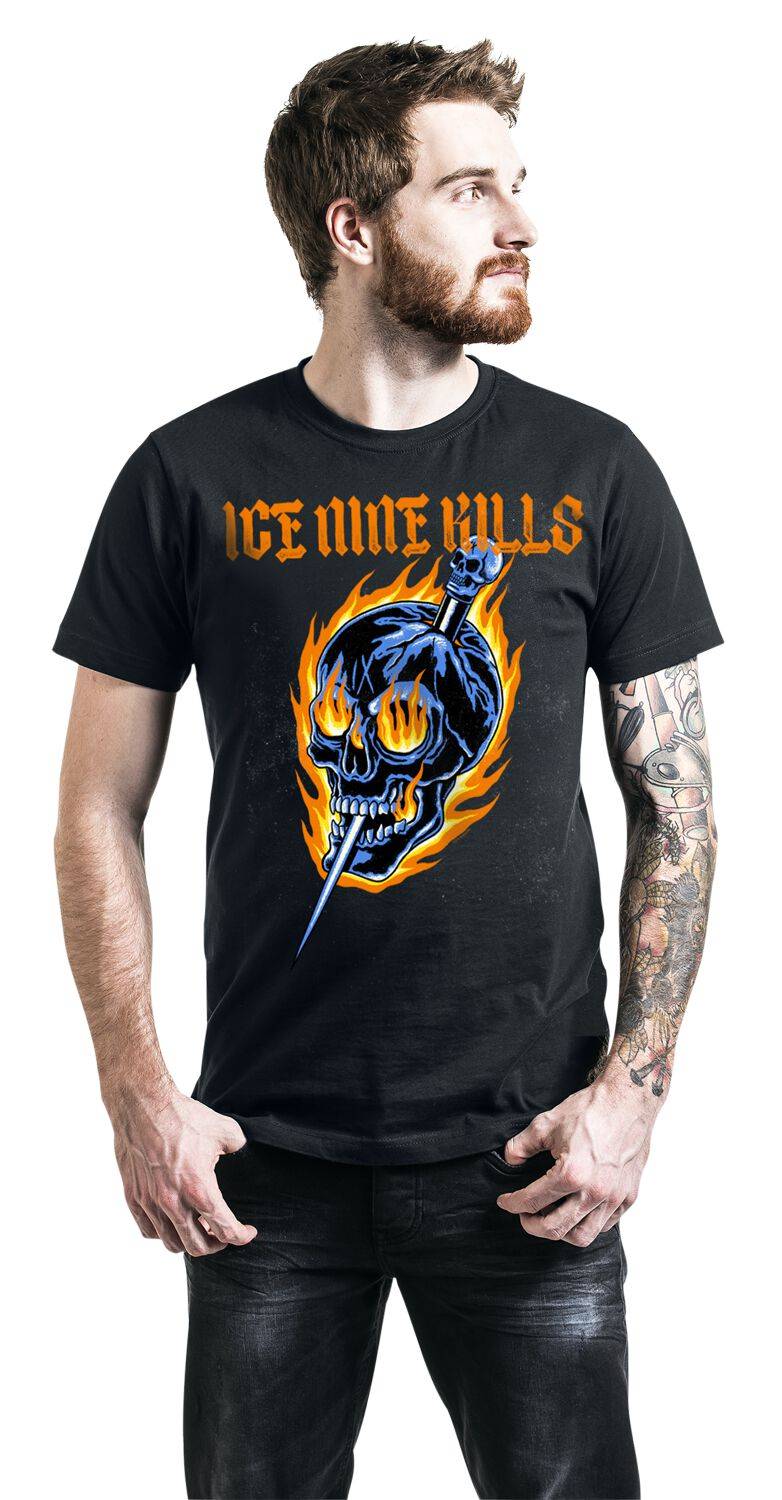 EMP "Fire Skull" T-Shirt Schwarz Von Ice Nine Kills