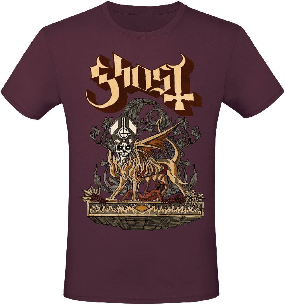 EMP "Firemilk" T-Shirt maroon von Ghost