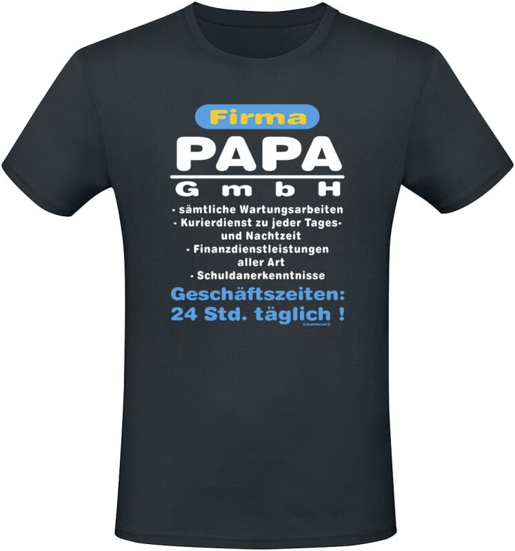EMP "Firma Papa GmbH" T-Shirt schwarz von Sprüche