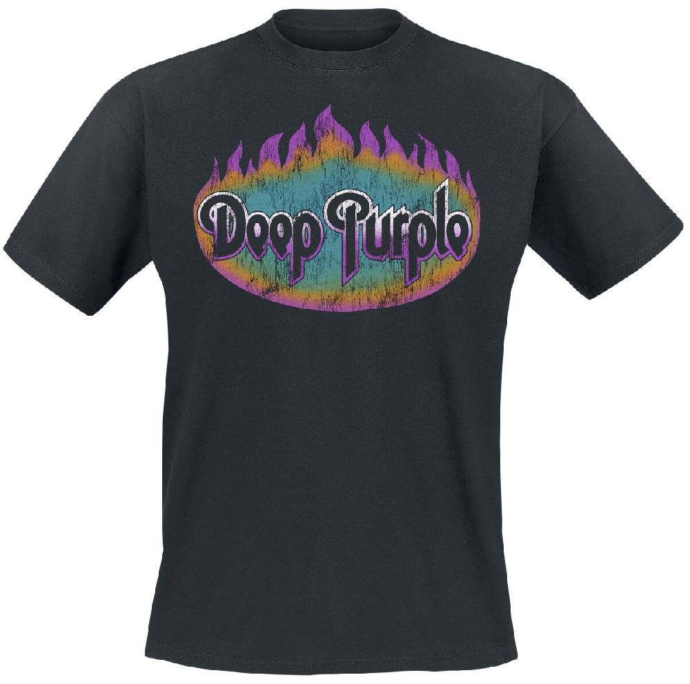 EMP "Flames" T-Shirt schwarz von Deep Purple