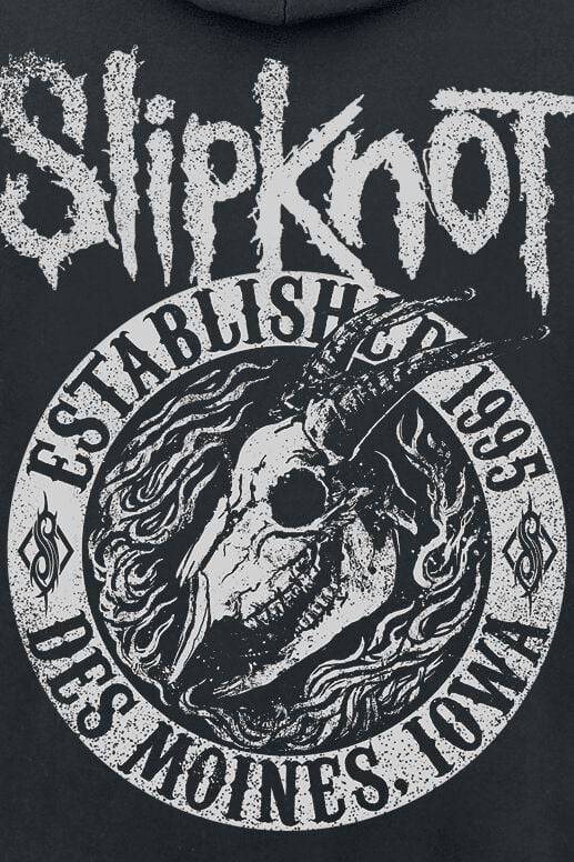 EMP "Flaming Goat" Kapuzenjacke Schwarz Von Slipknot