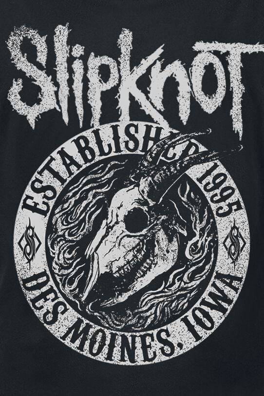 EMP "Flaming Goat" T-Shirt Schwarz Von Slipknot