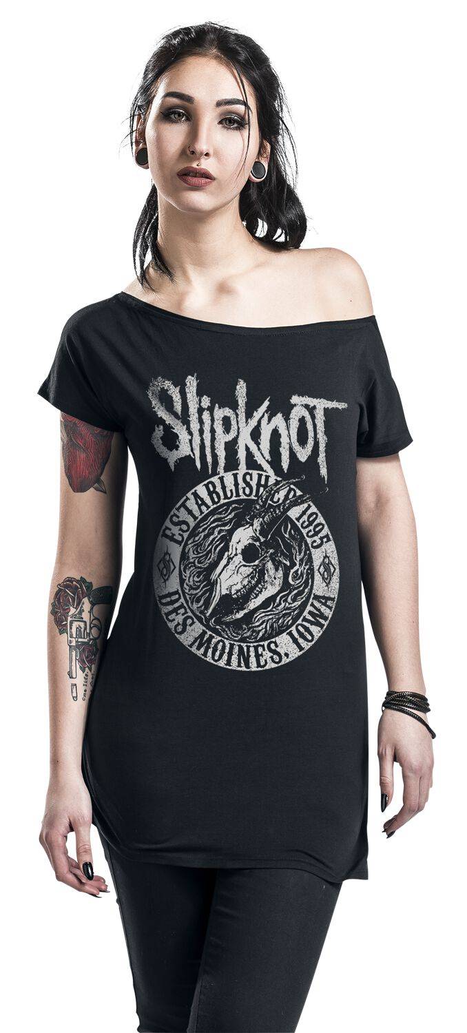 EMP "Flaming Goat" T-Shirt Schwarz Von Slipknot