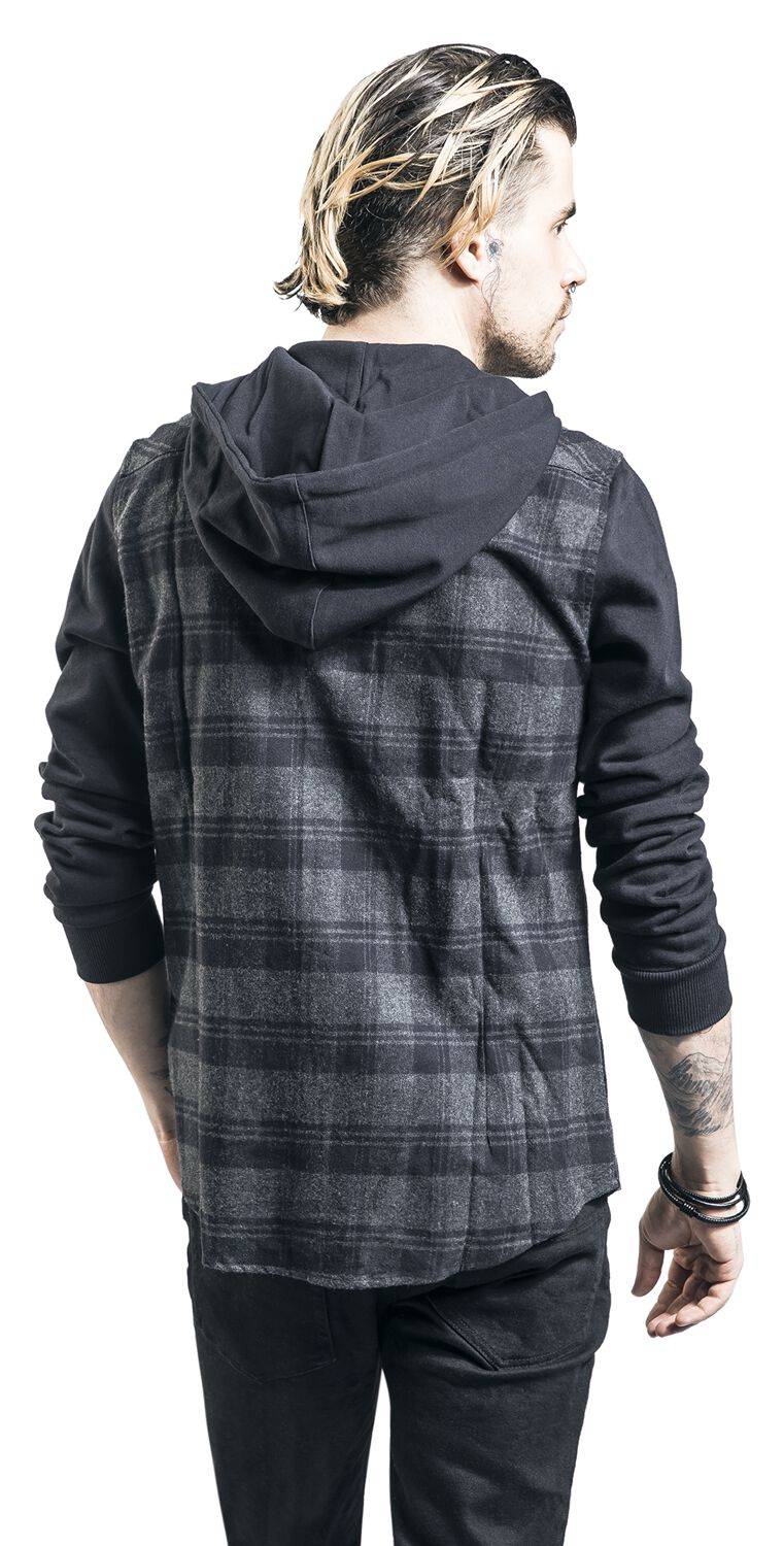 EMP Flanellhemd Schwarz/grau Von RED By EMP