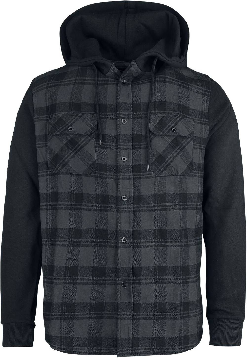 EMP Flanellhemd schwarz/grau von RED by EMP