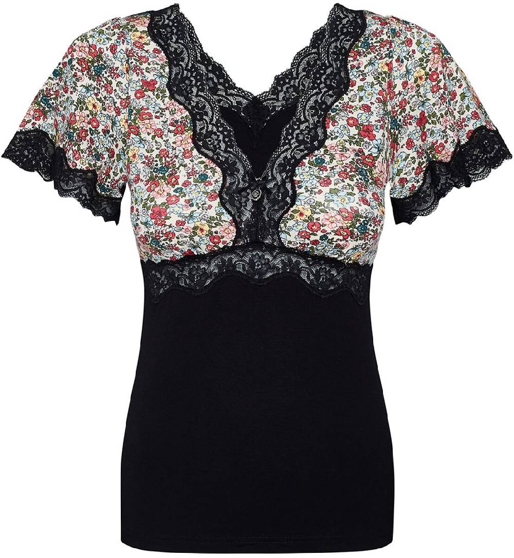 EMP "Flower Shirt" T-Shirt multicolor von Vive Maria