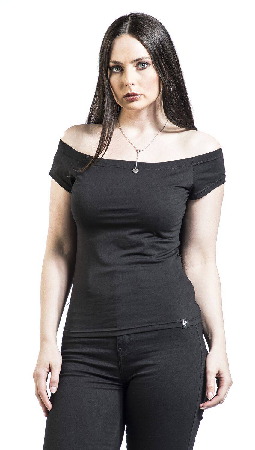 EMP "Fran" T-Shirt Schwarz Von Forplay