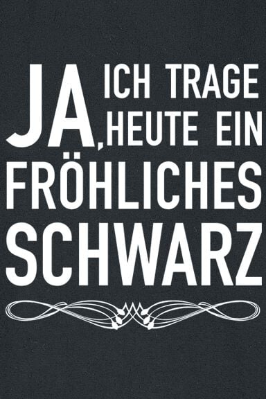 EMP "Fröhliches Schwarz" T-Shirt Schwarz Von Sprüche