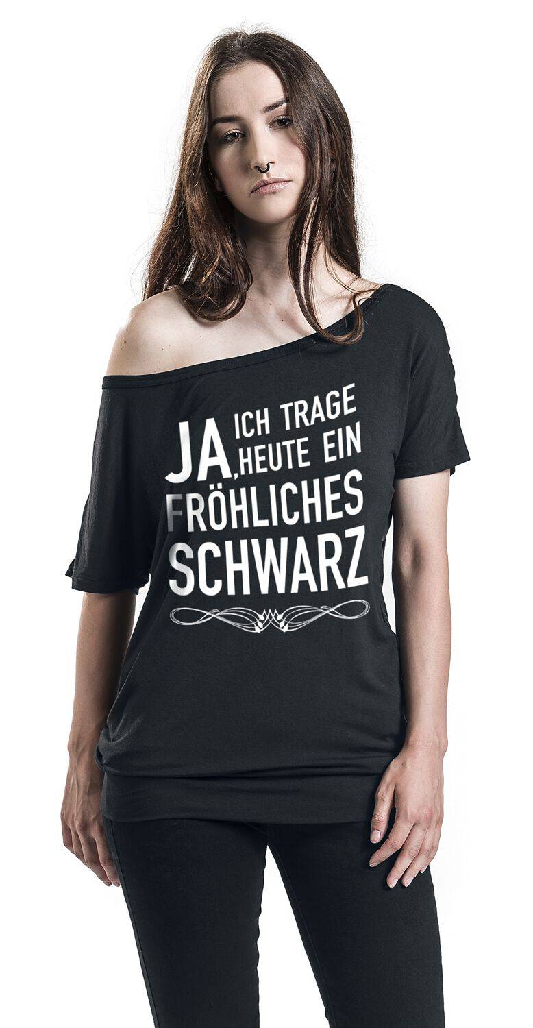 EMP "Fröhliches Schwarz" T-Shirt Schwarz Von Sprüche
