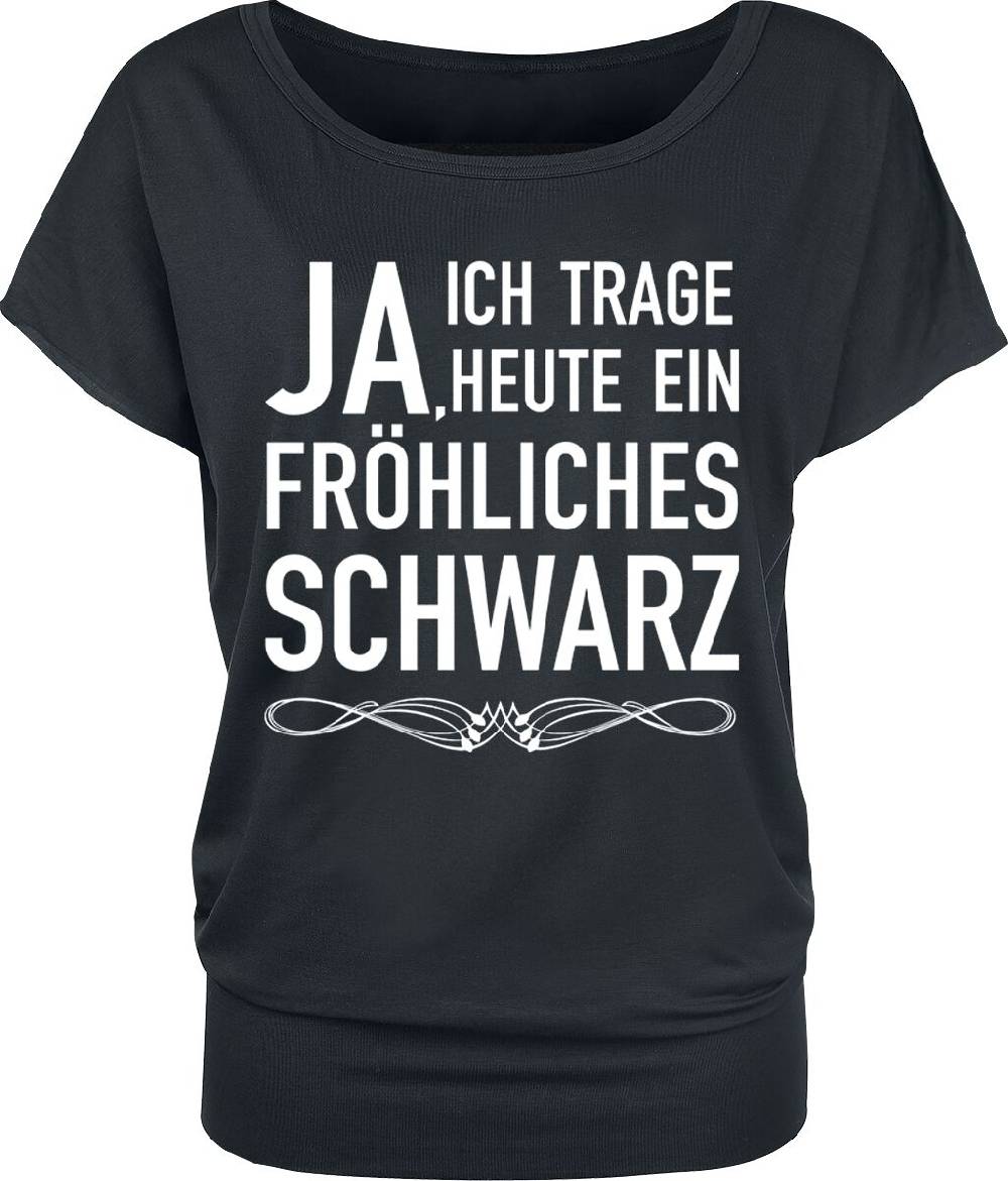 EMP "Fröhliches schwarz" T-Shirt schwarz von Sprüche