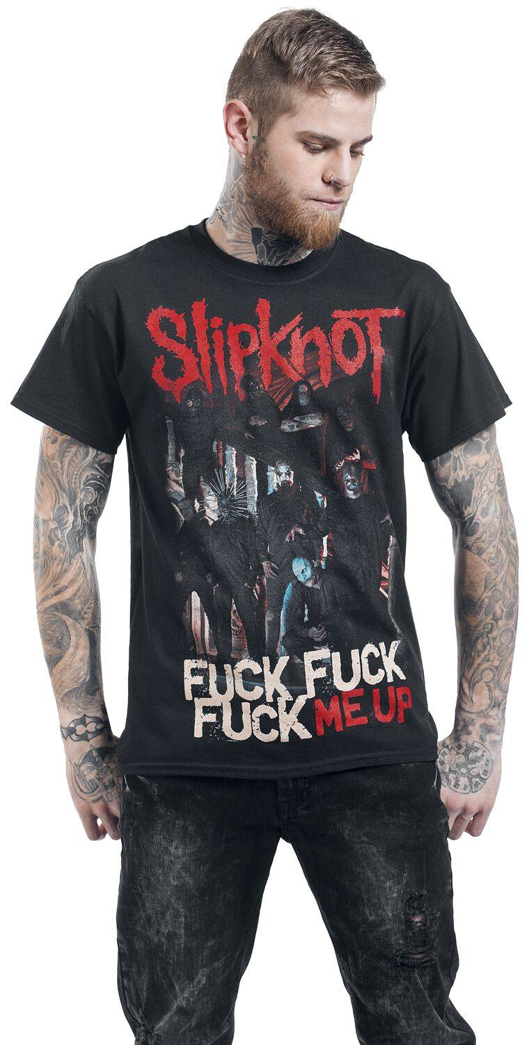 EMP "Fuck Me Up" T-Shirt Schwarz Von Slipknot