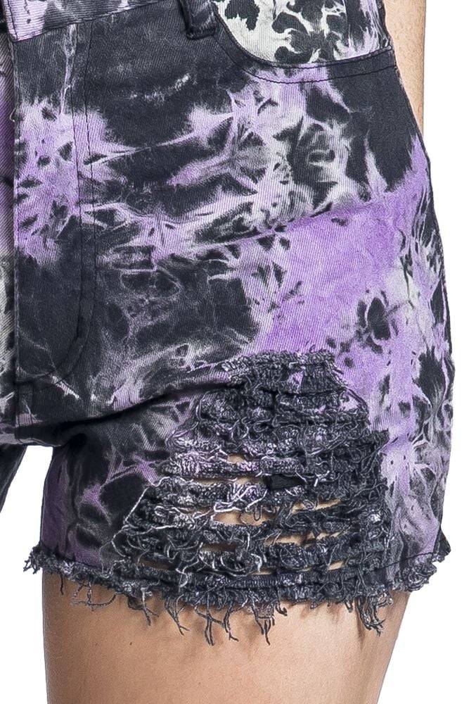 EMP "Gaia Shorts" Short Lila/schwarz Von Vixxsin
