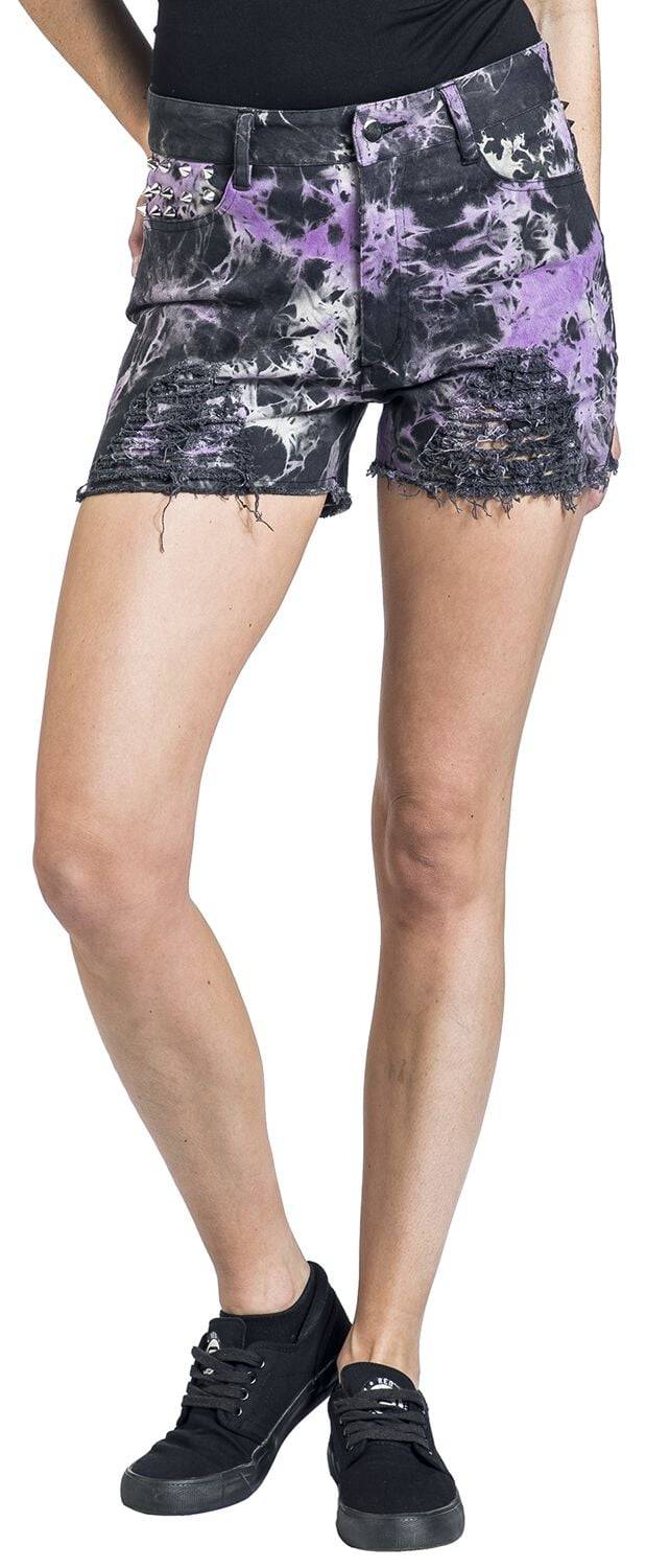EMP "Gaia Shorts" Short Lila/schwarz Von Vixxsin
