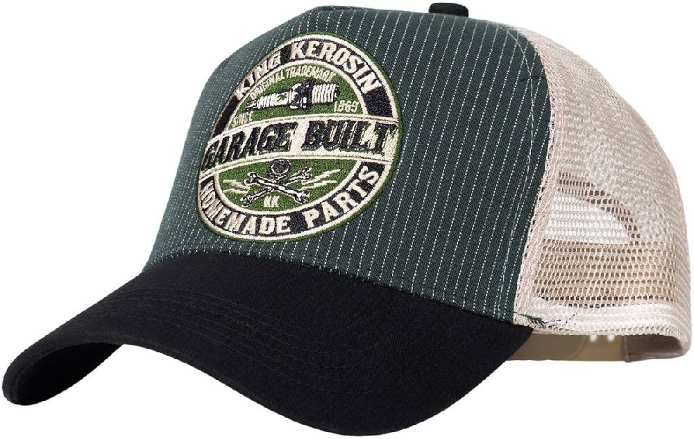 EMP "GARAGE" Cap grün/schwarz von King Kerosin