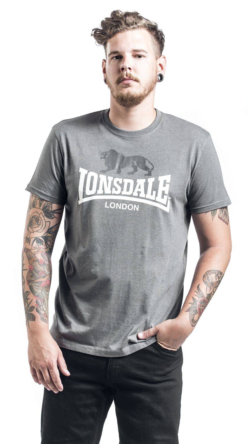 EMP "Gargrave" T-Shirt Anthrazit Von Lonsdale London
