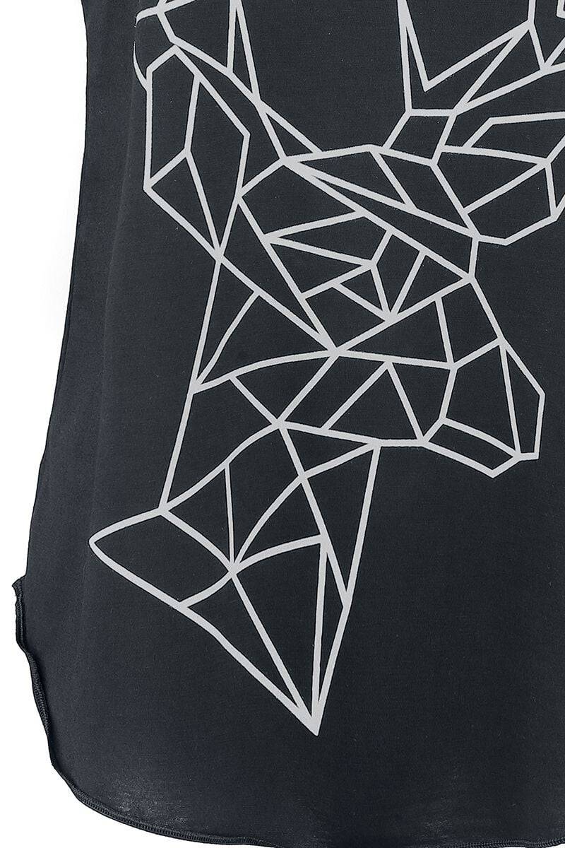 EMP "Geometric Deer Vest" Top Schwarz Von Innocent
