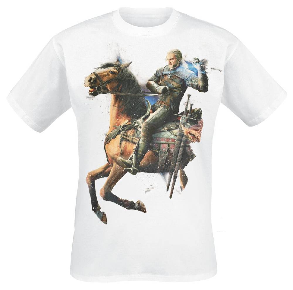 EMP "Geralt And Roach" T-Shirt weiß von The Witcher