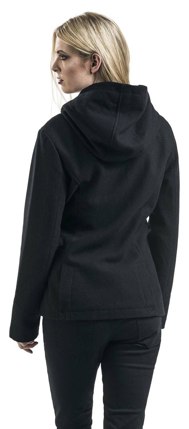EMP "Girls Duffle Coat" Parka Schwarz Von Brandit