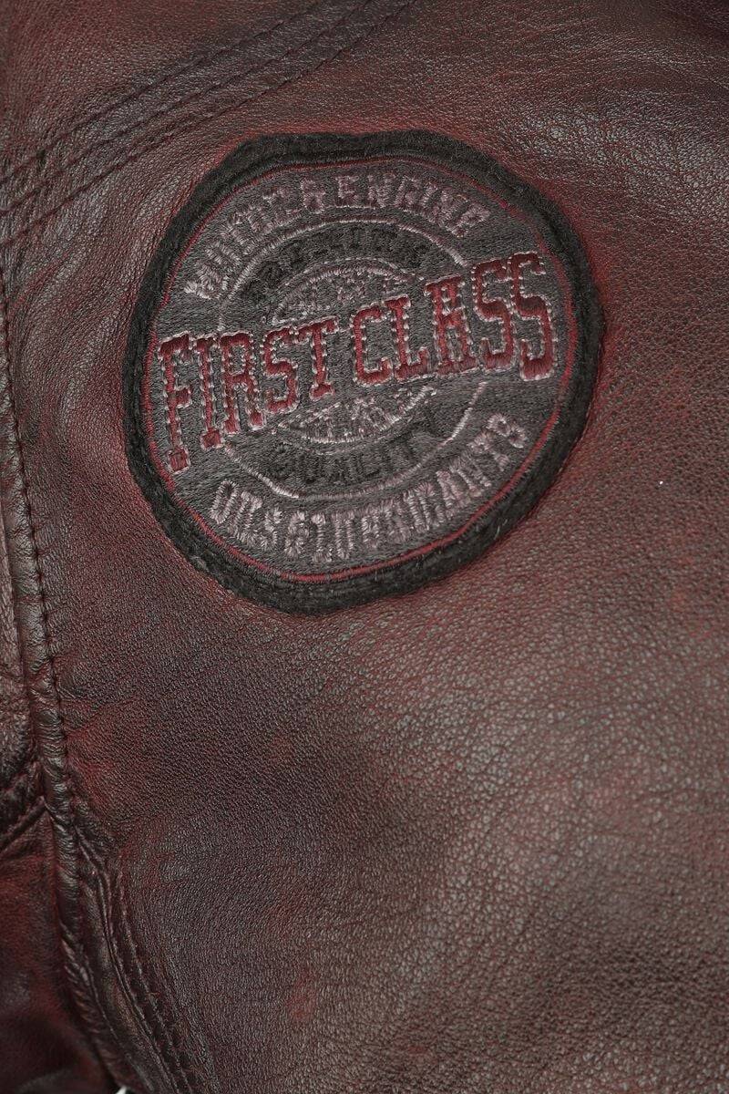 EMP "GMRakva" Lederjacke Weinrot Von Gipsy