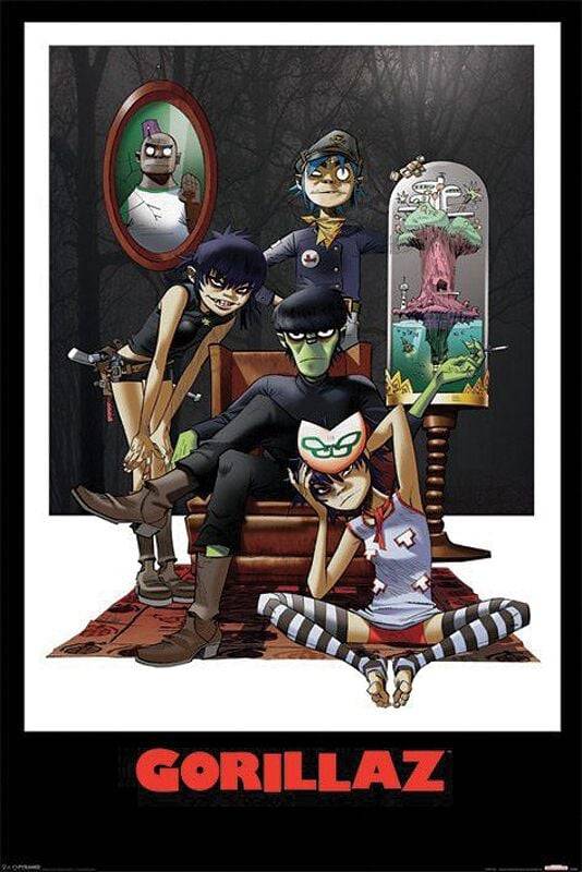 EMP "Gorillaz" Poster multicolor von Gorillaz