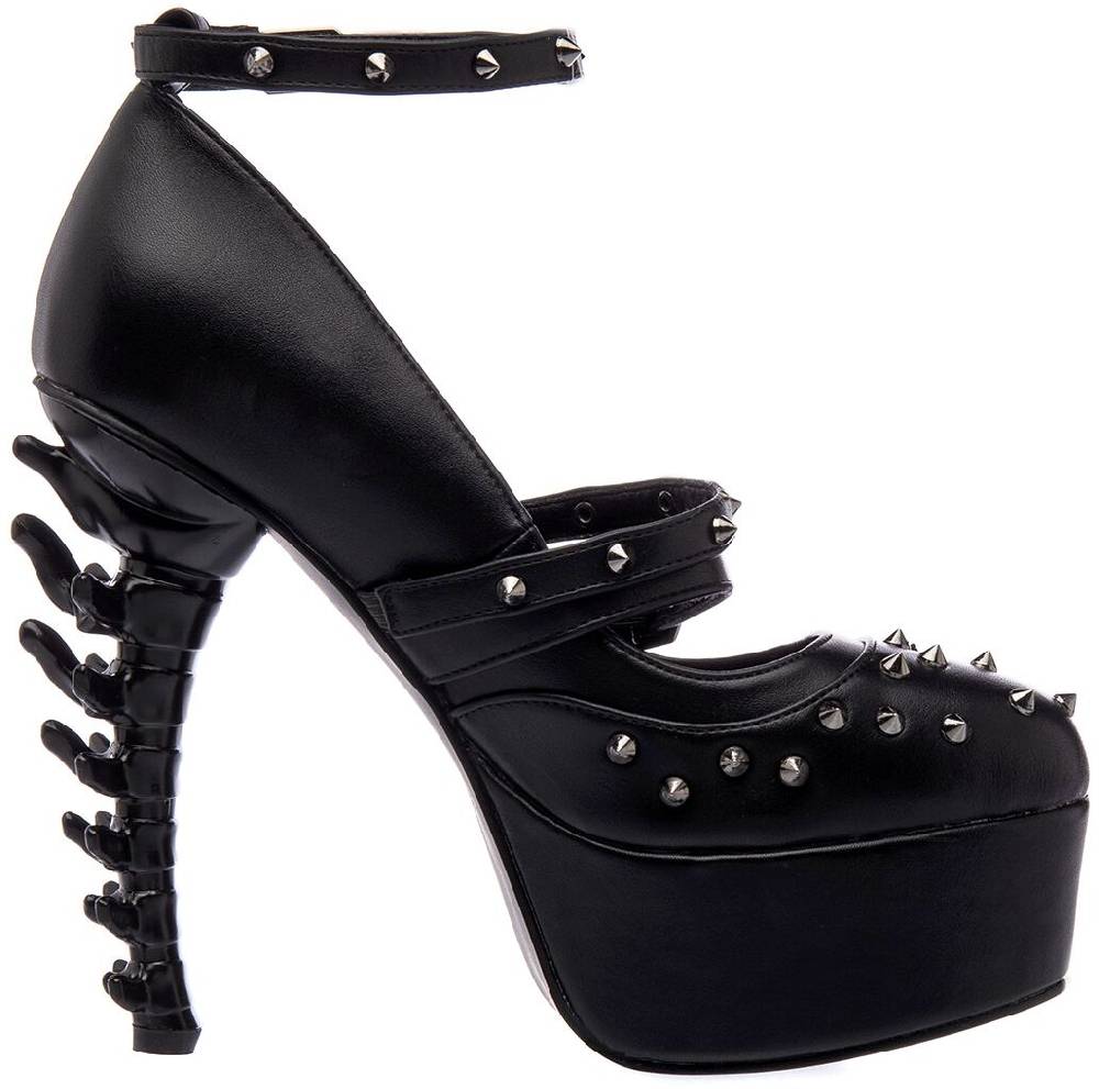 EMP "Gothic Pumps" High Heel Schwarz Von Ocultica