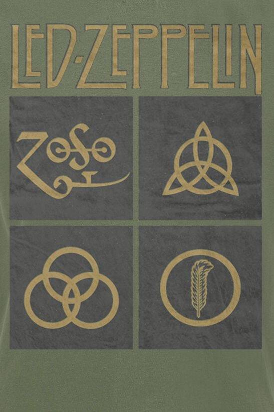 EMP "Green Symbols" T-Shirt Oliv Von Led Zeppelin