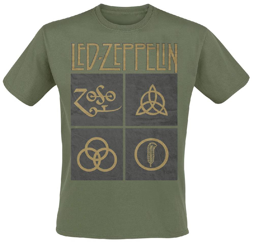 EMP "Green Symbols" T-Shirt oliv von Led Zeppelin