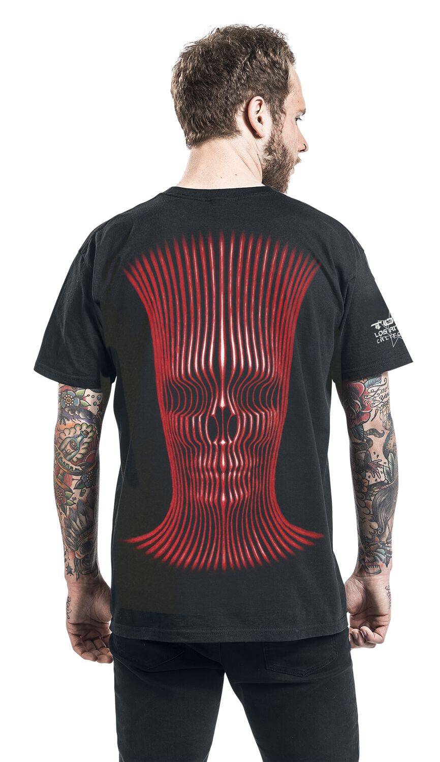 EMP "Grid Skull" T-Shirt Schwarz Von Tool