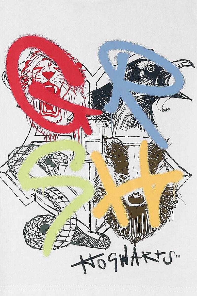 EMP "Häuser" T-Shirt Weiß/grün Von Harry Potter