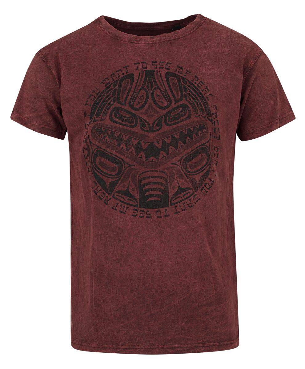 EMP "Hawaiian Mask" T-Shirt rot von Outer Vision